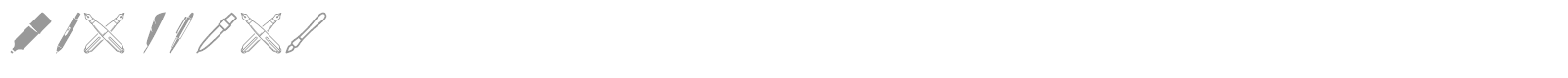 Pen Icons font preview